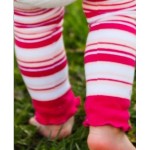 Fuschia 3 Stripe Leg Warmers RuffleButts 